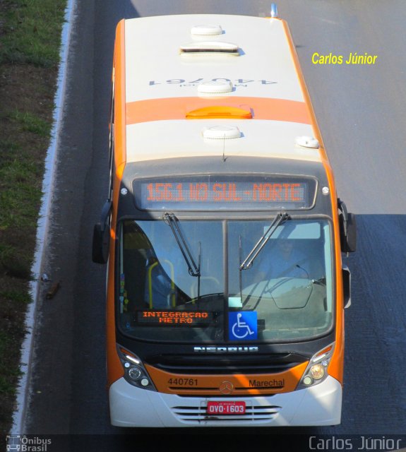 Auto Viação Marechal Brasília 440761 na cidade de Brasília, Distrito Federal, Brasil, por Carlos Júnior. ID da foto: 2753293.