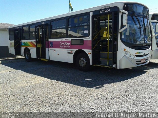 Auto Omnibus Circullare 9729 na cidade de Poços de Caldas, Minas Gerais, Brasil, por Gabriel D` Arque  Martins. Número da foto: #2754771.