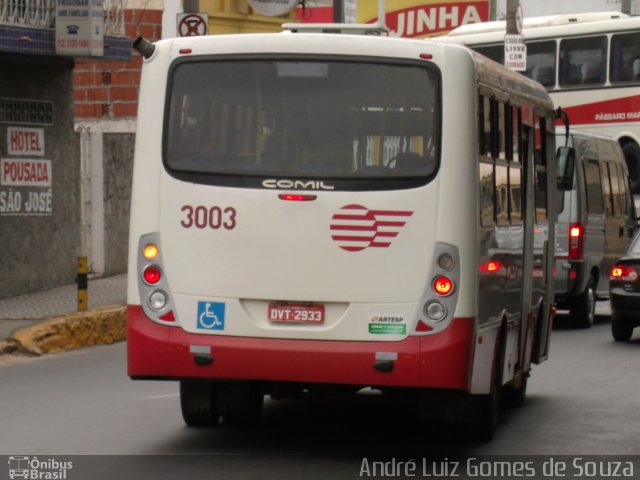 Empresa de Ônibus Pássaro Marron 3003 na cidade de Aparecida, São Paulo, Brasil, por André Luiz Gomes de Souza. ID da foto: 2755774.