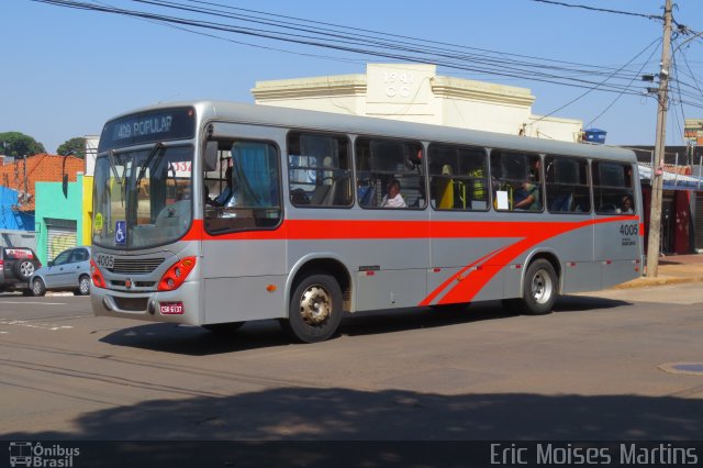 Viação Campo Grande 4005 na cidade de Campo Grande, Mato Grosso do Sul, Brasil, por Eric Moises Martins. ID da foto: 2755792.