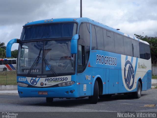 Auto Viação Progresso 6259 na cidade de Campina Grande, Paraíba, Brasil, por Nícolas Vitorino Lopes. Número da foto: #2756696.