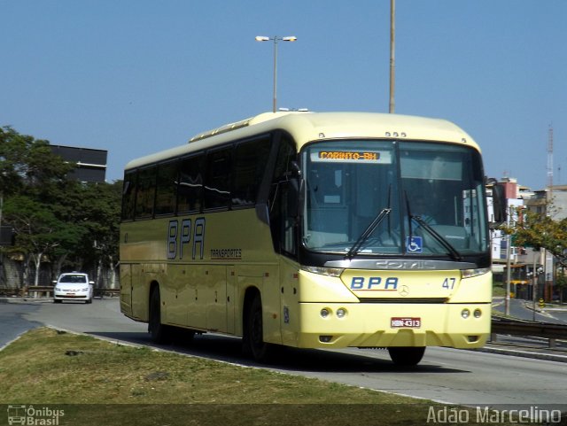 BPA Transportes 47 na cidade de Belo Horizonte, Minas Gerais, Brasil, por Adão Raimundo Marcelino. ID da foto: 2758699.