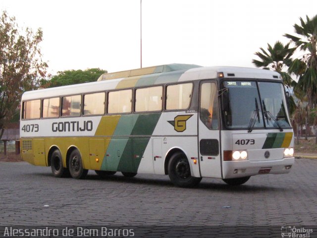 Empresa Gontijo de Transportes 4073 na cidade de Juazeiro do Norte, Ceará, Brasil, por Alessandro de Bem Barros. ID da foto: 2757180.