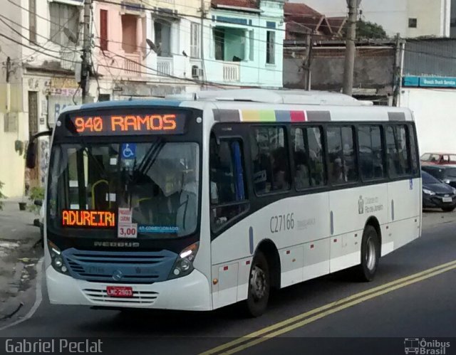 Caprichosa Auto Ônibus C27166 na cidade de Rio de Janeiro, Rio de Janeiro, Brasil, por Gabriel Peclat. Número da foto: #2759632.