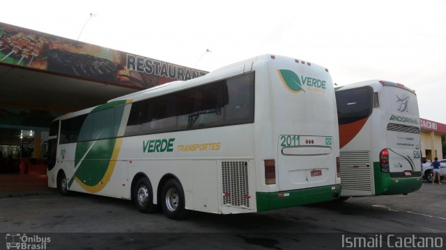 Verde Transportes 2011 na cidade de Mirassol d`Oeste, Mato Grosso, Brasil, por Ismail Caetano. ID da foto: 2760729.