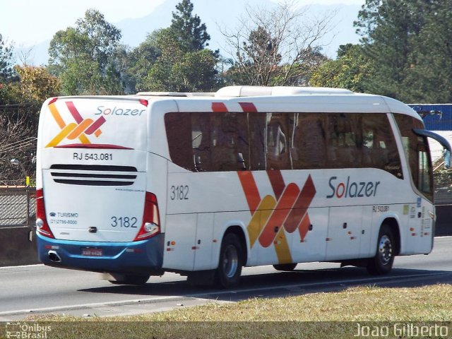 Solazer Transportes e Turismo RJ 543.182 na cidade de Guaratinguetá, São Paulo, Brasil, por Joao Gilberto. ID da foto: 2759287.